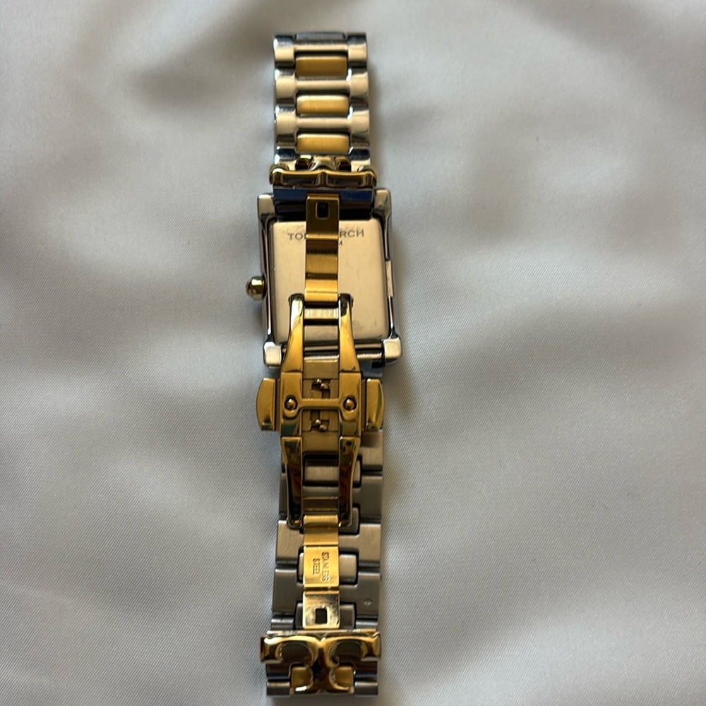 Tory Burch The Eleanor Two-Tone Stainless Steel Bracelet Watch 24mm - Picture 4 of 15